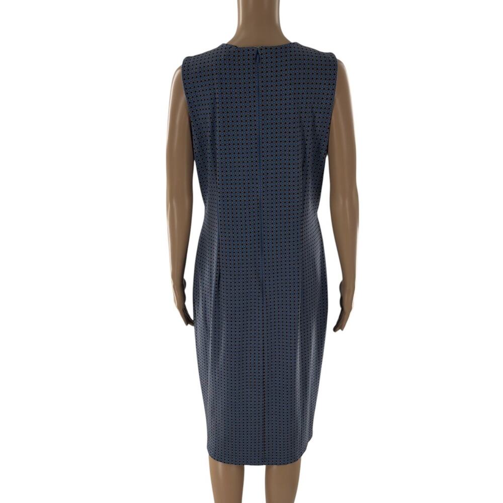 J. McLaughlin Blue Black Turnberry Devonshire Bainbridge Cloth Dress - Picture 6 of 10
